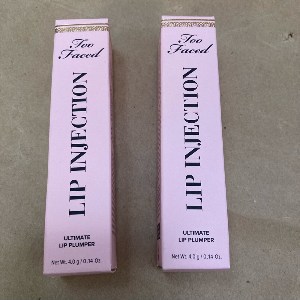 2 x too faced lip injection